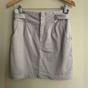 Club Monaco silver grey lined skirt size 6